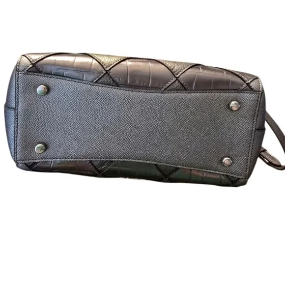 EUC Coach Blake Carryall 25 Gunmetal Patchwork 3 Way Tote Bag